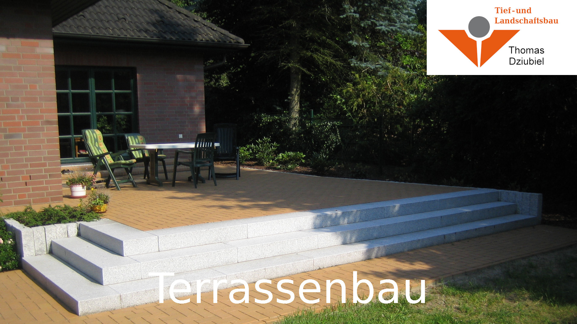 Terrassenbau in Schwerin - Tief- und Landschaftsbau Thomas Dziubiel